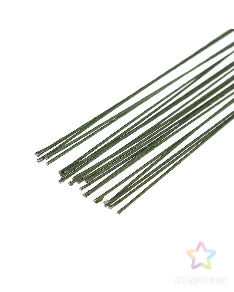 Флористическая проволока "Зеленая" (набор 20 шт) 1,2 мм, 36 см арт. СМЛ-10102-1-СМЛ3406772