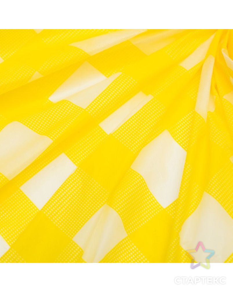 Скатерть для дачи Хозяюшка Клетка, цвет жёлтый 160×160 см арт. СМЛ-10138-1-СМЛ3419561 3