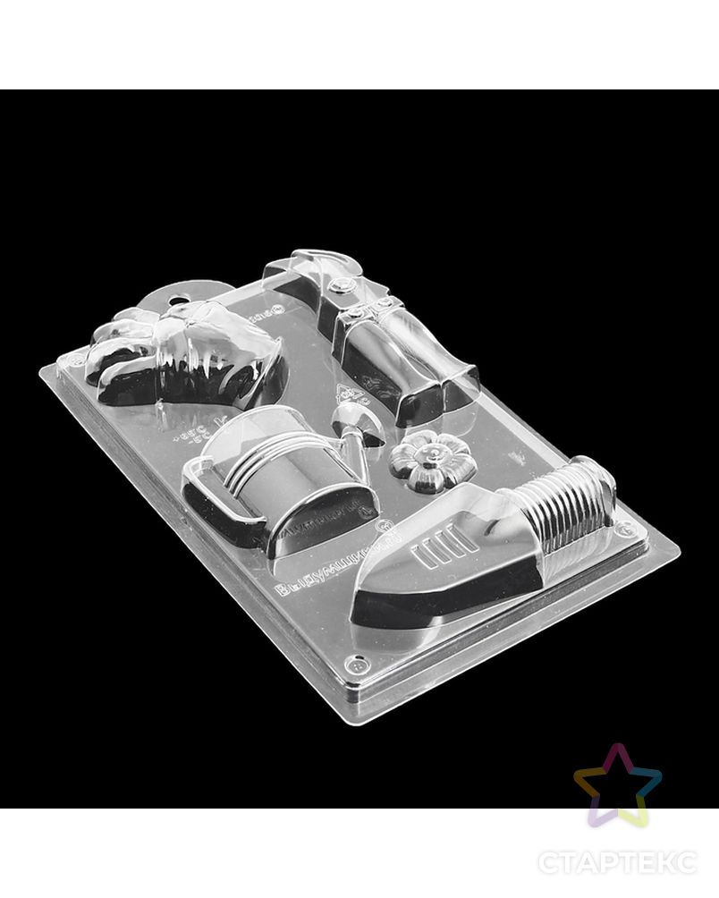 Пластиковая форма для мыла 3D "Садовый набор" арт. СМЛ-26241-1-СМЛ3436456