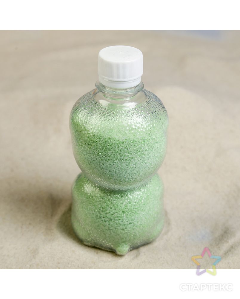Песок цветной в бутылках "Салатовый" 500 гр МИКС арт. СМЛ-10381-1-СМЛ3445618 2