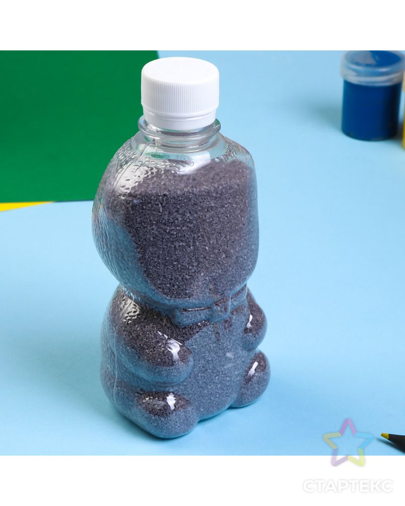 Песок цветной в бутылках "Фиолетовый" 500 гр  МИКС арт. СМЛ-10384-1-СМЛ3445623 1