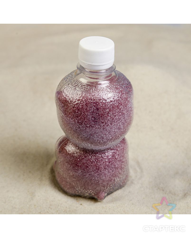 Песок цветной в бутылках "Малиновый" 500 гр МИКС арт. СМЛ-10385-1-СМЛ3445625 4
