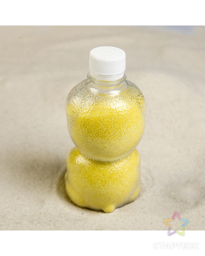 Песок цветной в бутылках "Лимон" 500 гр арт. СМЛ-10386-1-СМЛ3445626 2