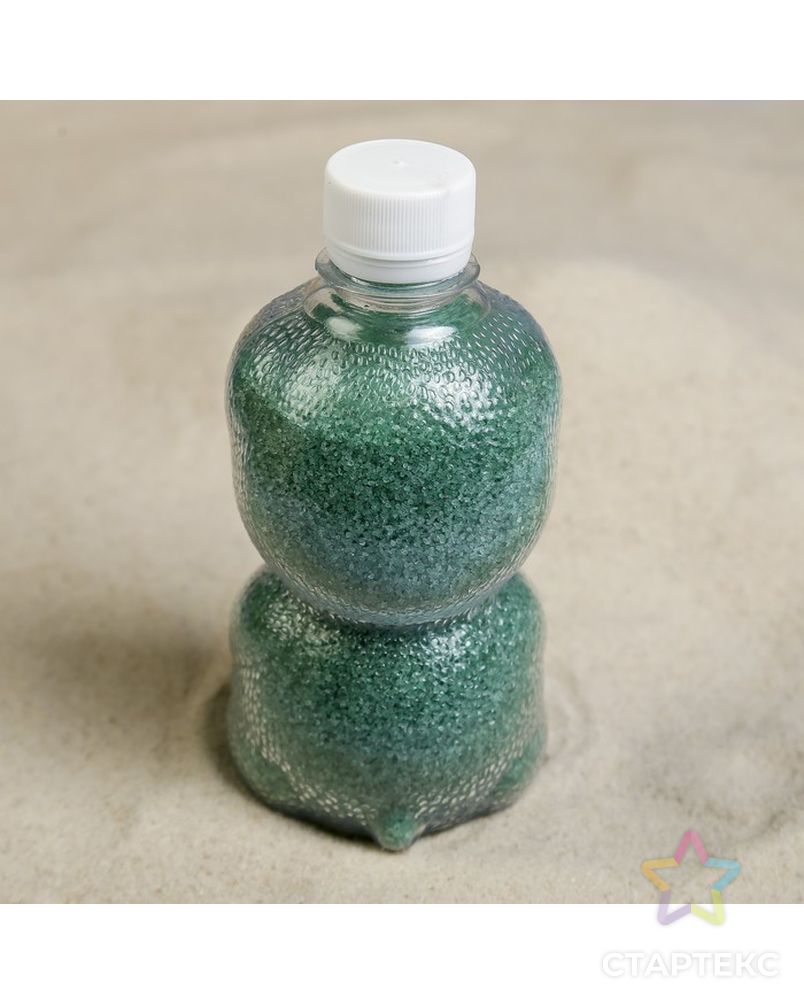 Песок цветной в бутылках "Изумруд" 500 гр  МИКС арт. СМЛ-10387-1-СМЛ3445627 4