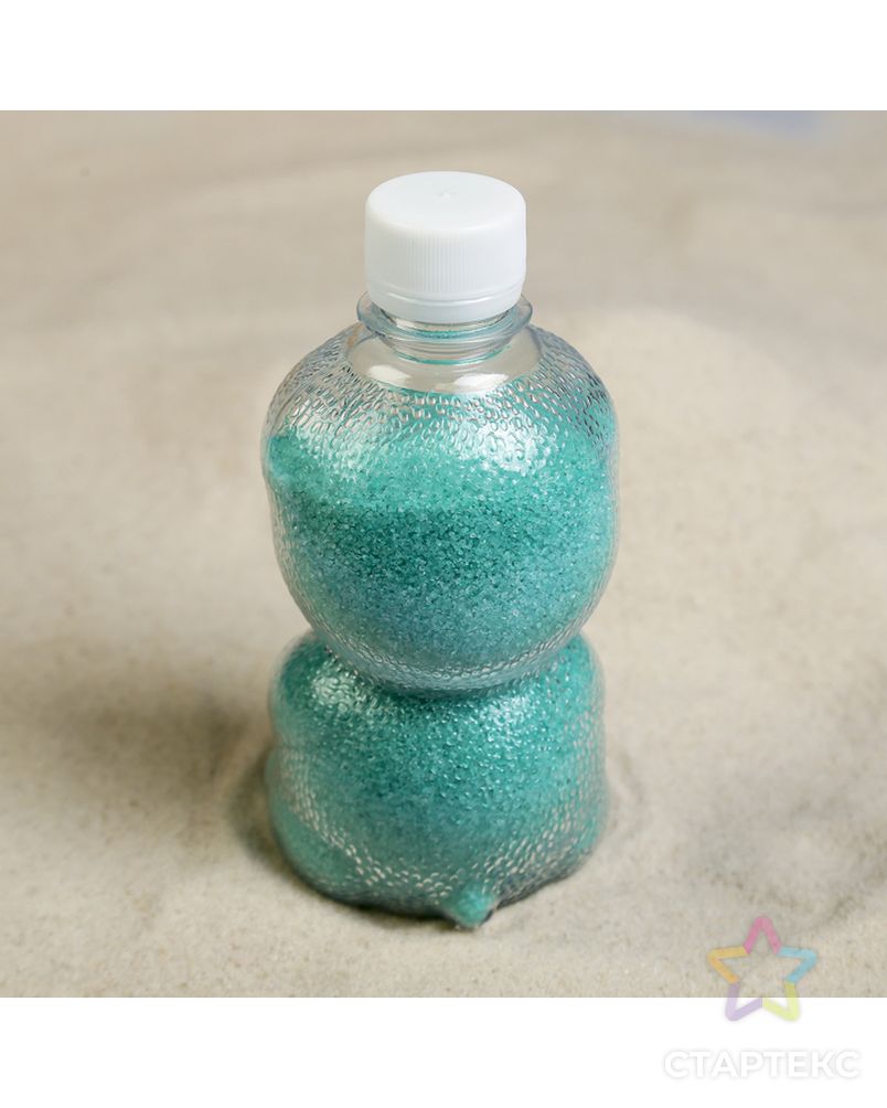Песок цветной в бутылках "Бирюзовый" 500 гр МИКС арт. СМЛ-10388-1-СМЛ3445628