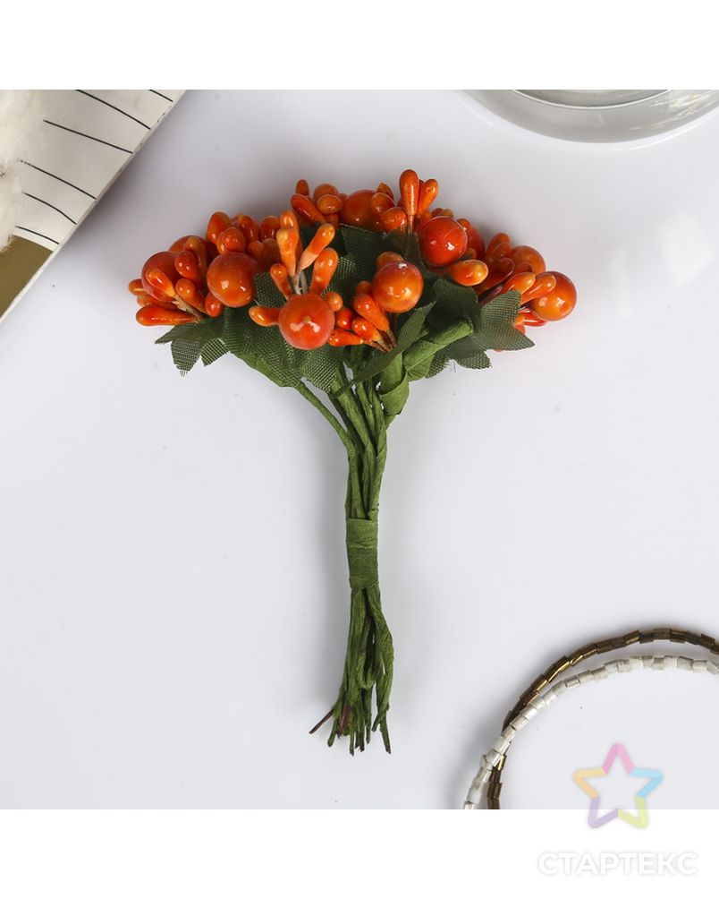 Декор для творчества "Сахарные цветы" 10 см (1 набор=1 букету) в букете 12 цветов арт. СМЛ-26259-1-СМЛ3455676