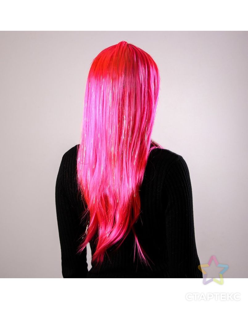 Карнавальный парик «Блеск», цвет розовый арт. СМЛ-55990-1-СМЛ0003467287 2