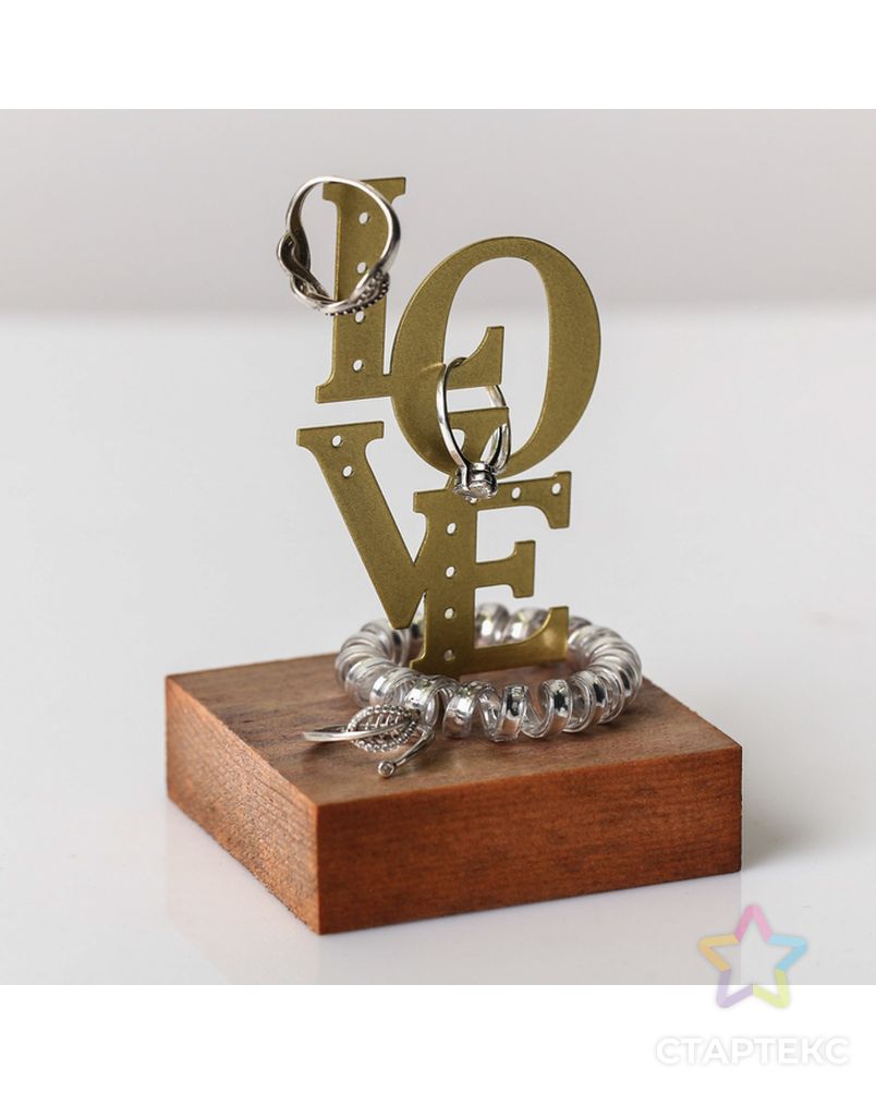 Заказать Органайзер для аксессуаров с металлической фигуркой "LOVE" арт. СМЛ-10689-1-СМЛ3473098 в Новосибирске
