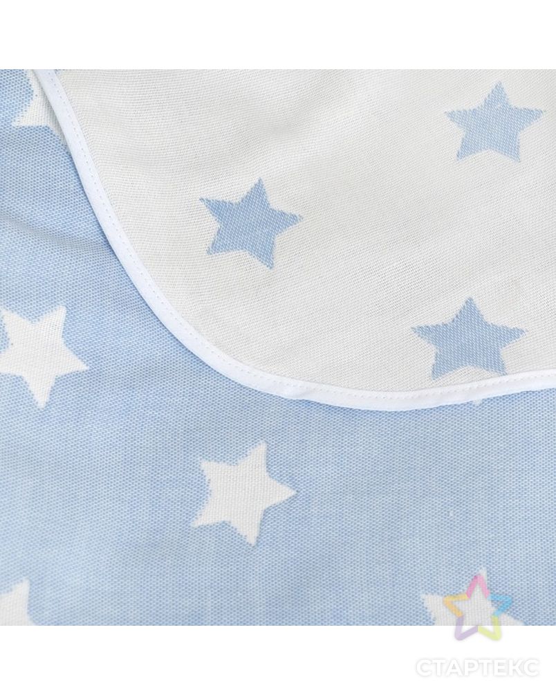 Одеяло детское «Крошка Я» Голубые звёзды 110×140, жаккард, 100% хлопок арт. СМЛ-21693-1-СМЛ3473882