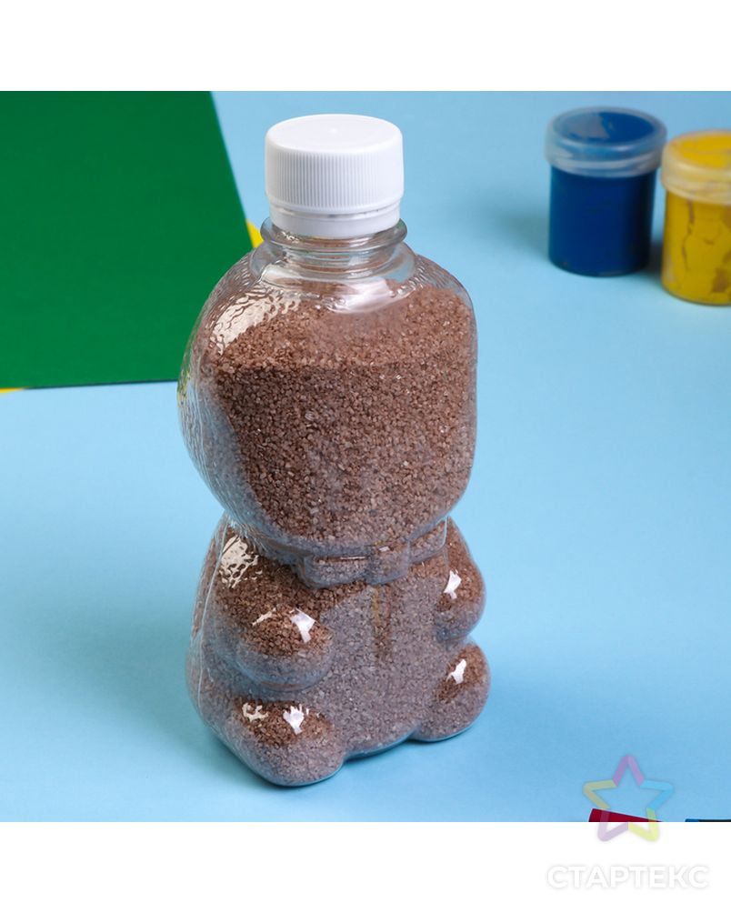 Песок цветной в бутылках "Кирпич" 500 гр МИКС арт. СМЛ-10845-1-СМЛ3485559