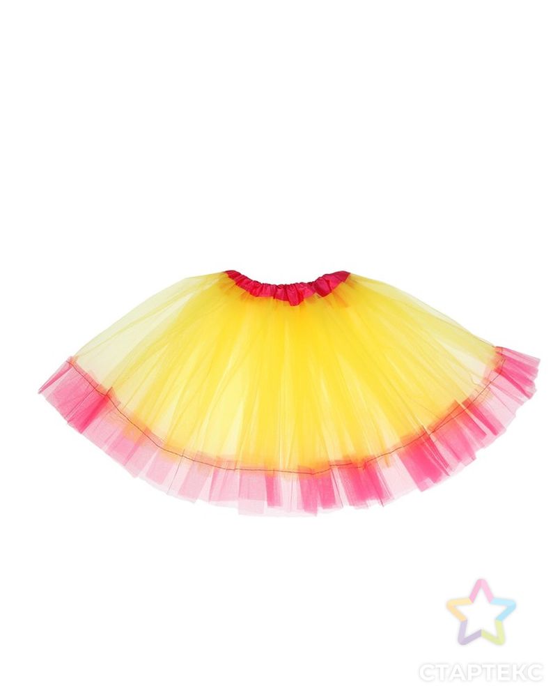 Карнавальная юбка «Кокетка», 2-х слойная, 4-6 лет, цвет розовый арт. СМЛ-98211-3-СМЛ0003489205 1