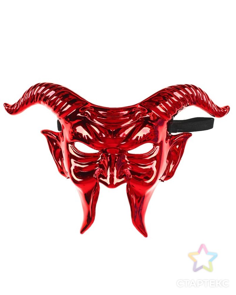 Карнавальная маска «Дьявол», цвет красный арт. СМЛ-169294-1-СМЛ0003489268 1