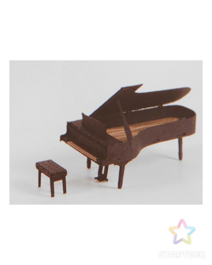 Модель 3D "Пианино" из бумаги с лазерной резкой арт. СМЛ-11081-1-СМЛ3495067 1