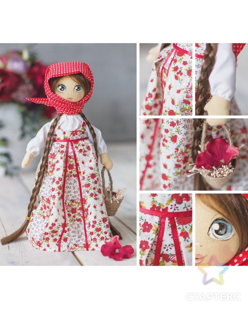 Интерьерная кукла «Василина», набор для шитья, 18 × 22.5 × 2.5 см арт. СМЛ-23188-1-СМЛ3504430 4