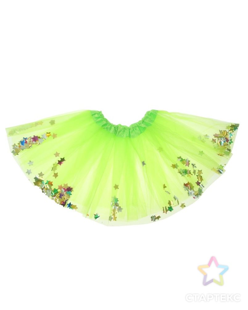 Карнавальная юбка «Кокетка», с конфетти, цвет фуксия арт. СМЛ-98214-5-СМЛ0003527592 1