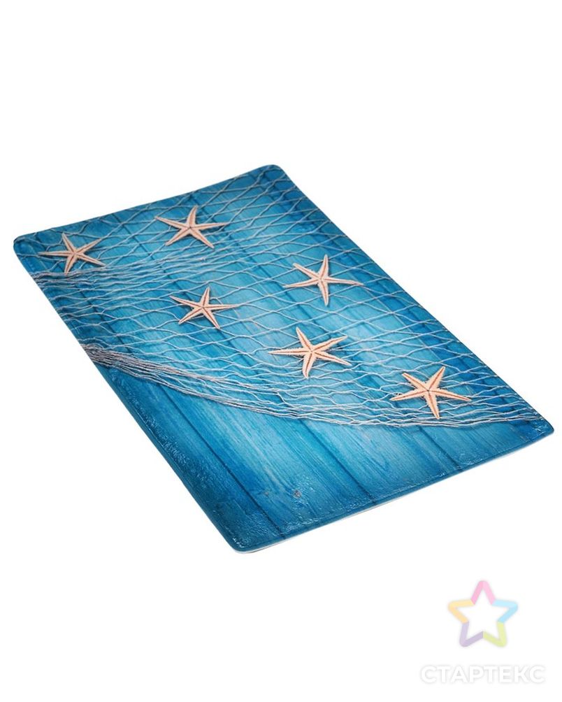 Набор ковриков для ванны и туалета «Морские звёзды», 2 шт: 40×45, 45×75 см арт. СМЛ-30256-1-СМЛ3538660 4