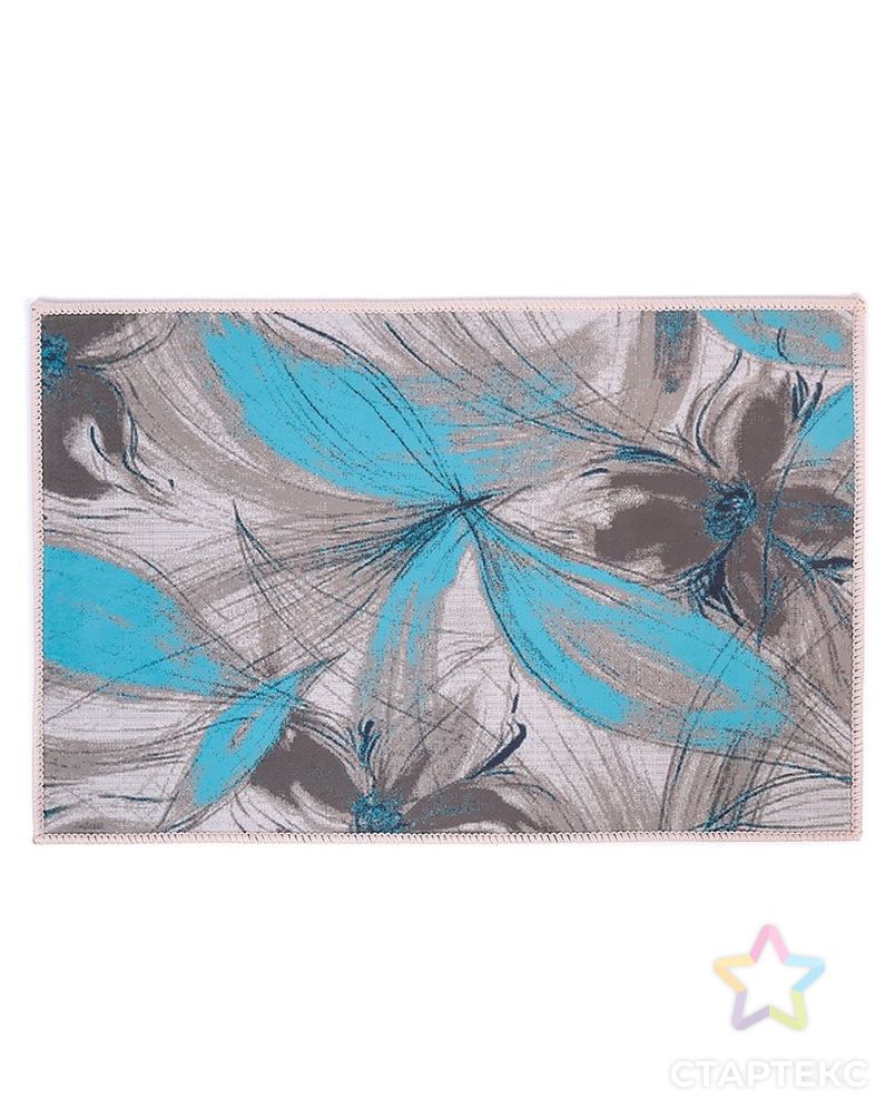 Коврик для дома «Абстракция цветов», 40×69 см арт. СМЛ-11465-1-СМЛ3546552 1