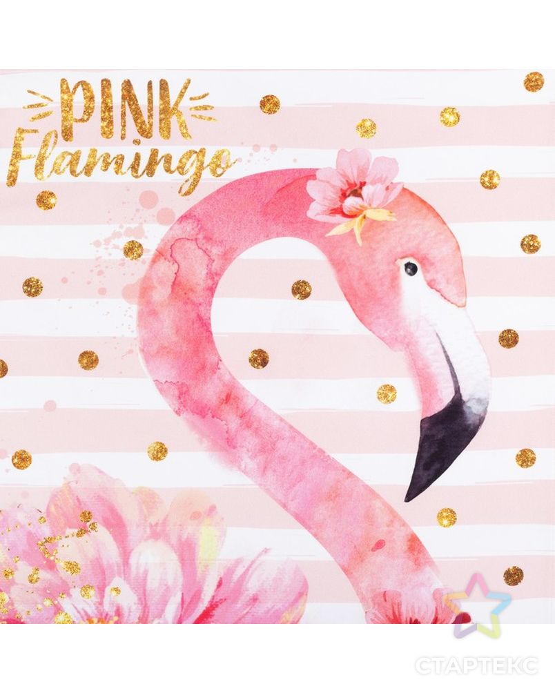 Полотенце "Этель" Pink flamingo 40х67 см, 100% хл, саржа 190 гр/м2 арт. СМЛ-11518-1-СМЛ3549460