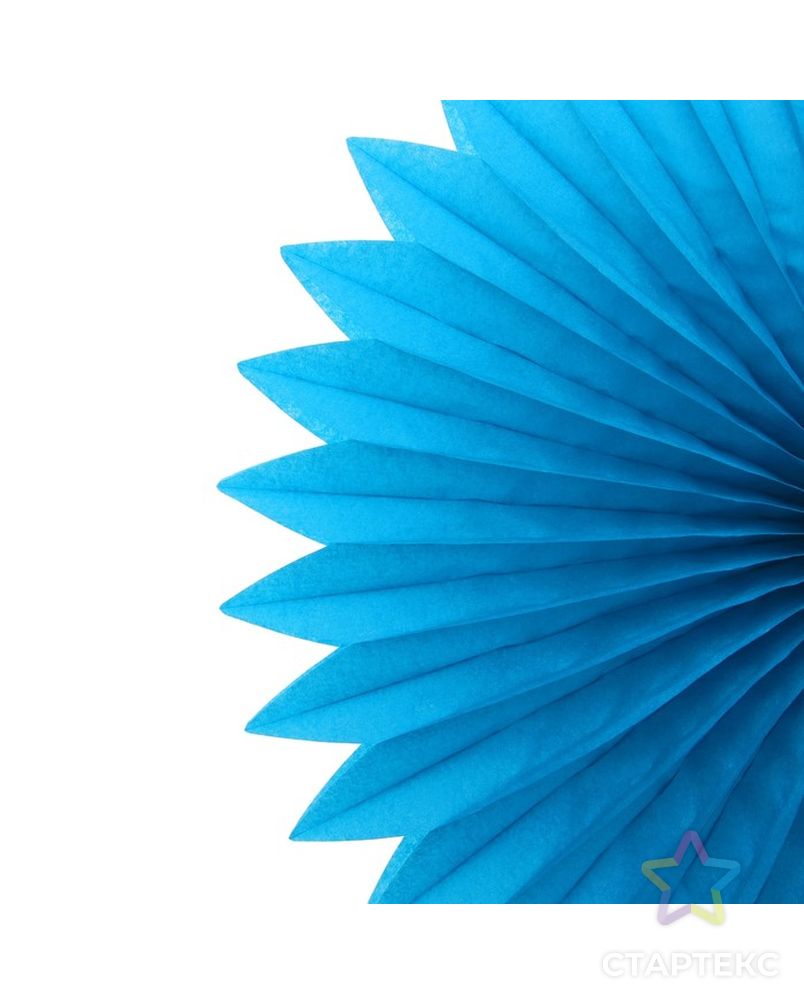 Декор из бумаги «Круг», 25 см, цвет голубой арт. СМЛ-58967-1-СМЛ0003551325 3