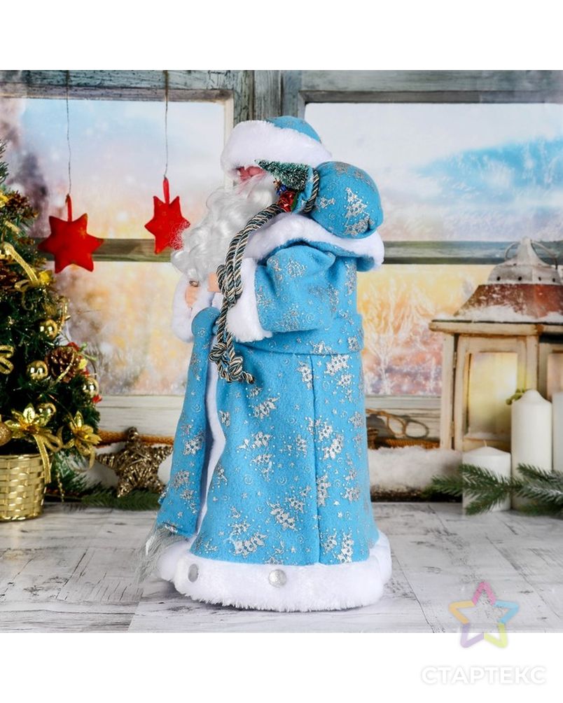 Дед Мороз "В синей шубке с подарками" 43 см арт. СМЛ-60188-1-СМЛ0003555407 2