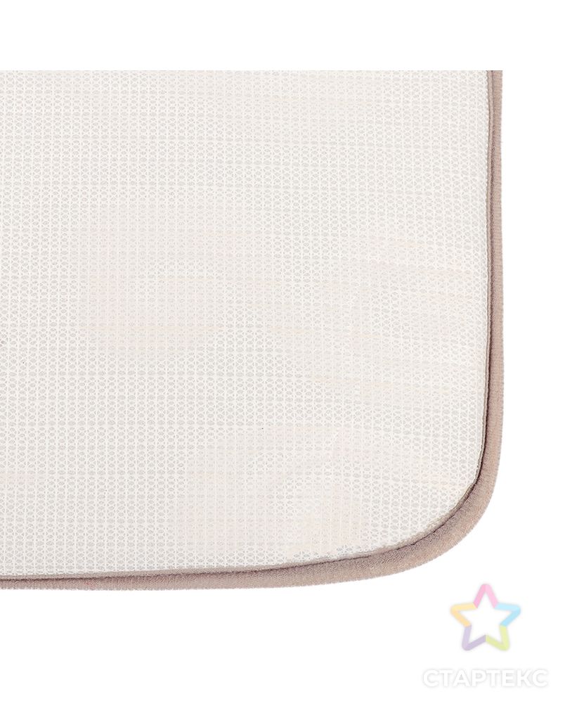 Набор ковриков для ванны и туалета «Грация», 2 шт: 40×50, 50×80 см, цвет серый арт. СМЛ-30372-2-СМЛ3561060 3