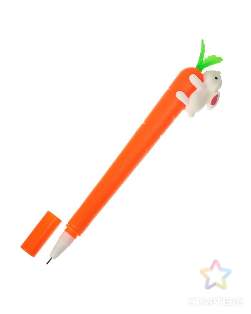 Ручка гелевая-прикол «Морковь с зайкой» арт. СМЛ-58605-1-СМЛ0003567718