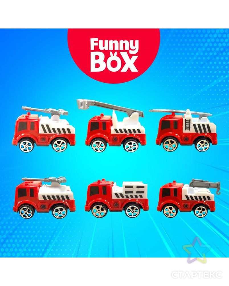 Игровой набор Funny Box «Пожарная техника»: карточка, фигурка, лист наклеек арт. СМЛ-61864-1-СМЛ0003574501 2