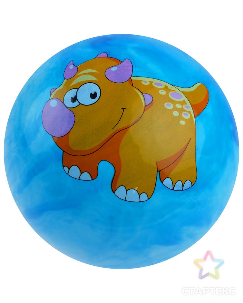 Мяч детский «Динозаврики», d=19 см, 60 г, цвет голубой, рисунок МИКС арт. СМЛ-60081-1-СМЛ0003575054 2