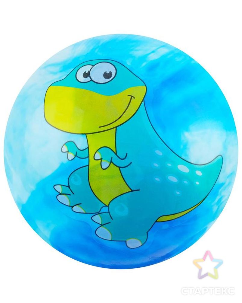 Мяч детский «Динозаврики», d=19 см, 60 г, цвет голубой, рисунок МИКС арт. СМЛ-60081-1-СМЛ0003575054 8
