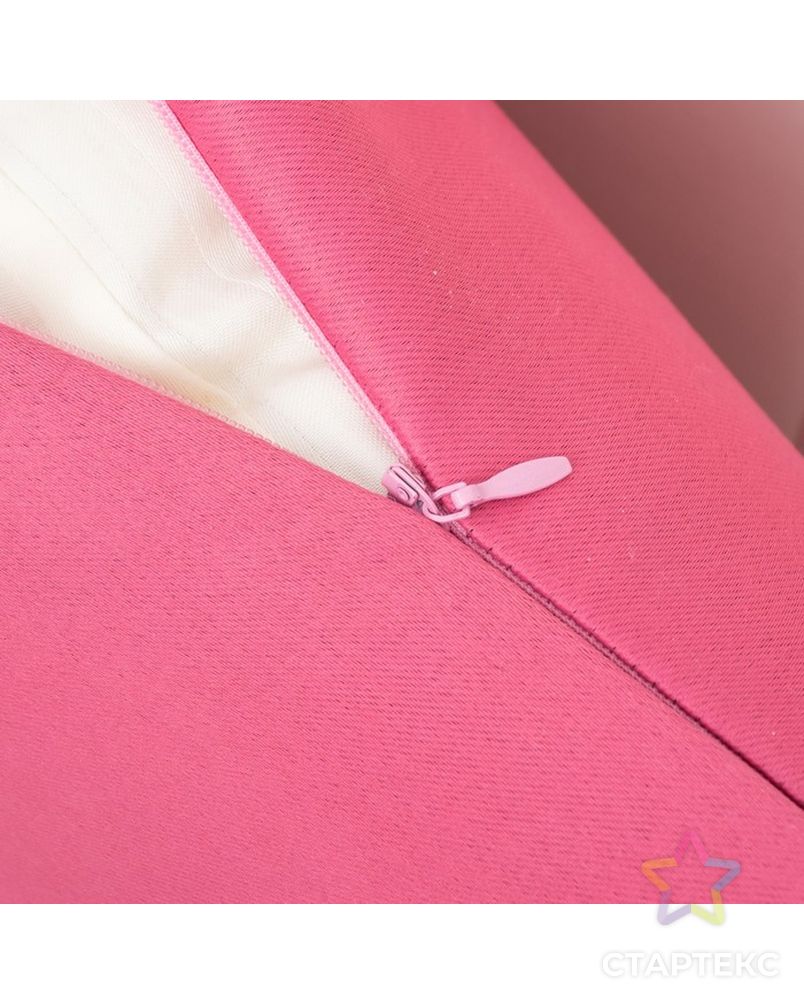 Декоративная наволочка «Этель», 40 × 40 см., цвет розовый, блэкаут, п/э 100 % арт. СМЛ-12128-1-СМЛ3588330 2