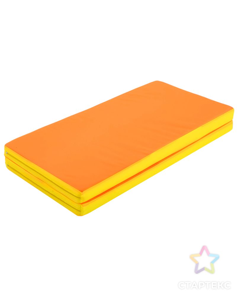 Мат 100 х 100 х 6 см, 1 сложение, oxford, цвет жёлтый/оранжевый арт. СМЛ-96720-1-СМЛ0003594543 1