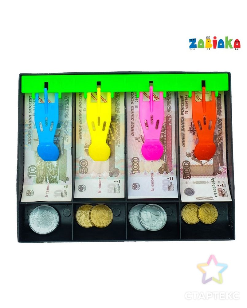 Игровой набор «Мой магазин»: пластиковая касса, монеты, деньги (рубли) арт. СМЛ-61458-1-СМЛ0003594553 2