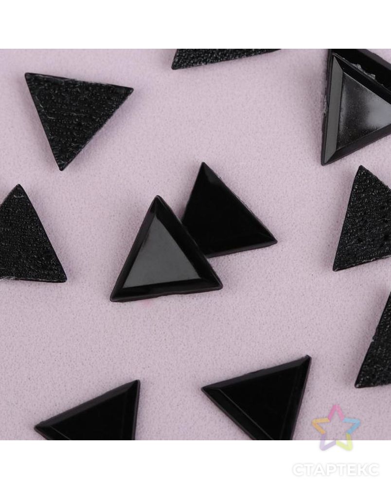 Стразы термоклеевые «Треугольник», 8 × 8 мм, 50 шт, цвет чёрный арт. СМЛ-206365-2-СМЛ0003604997