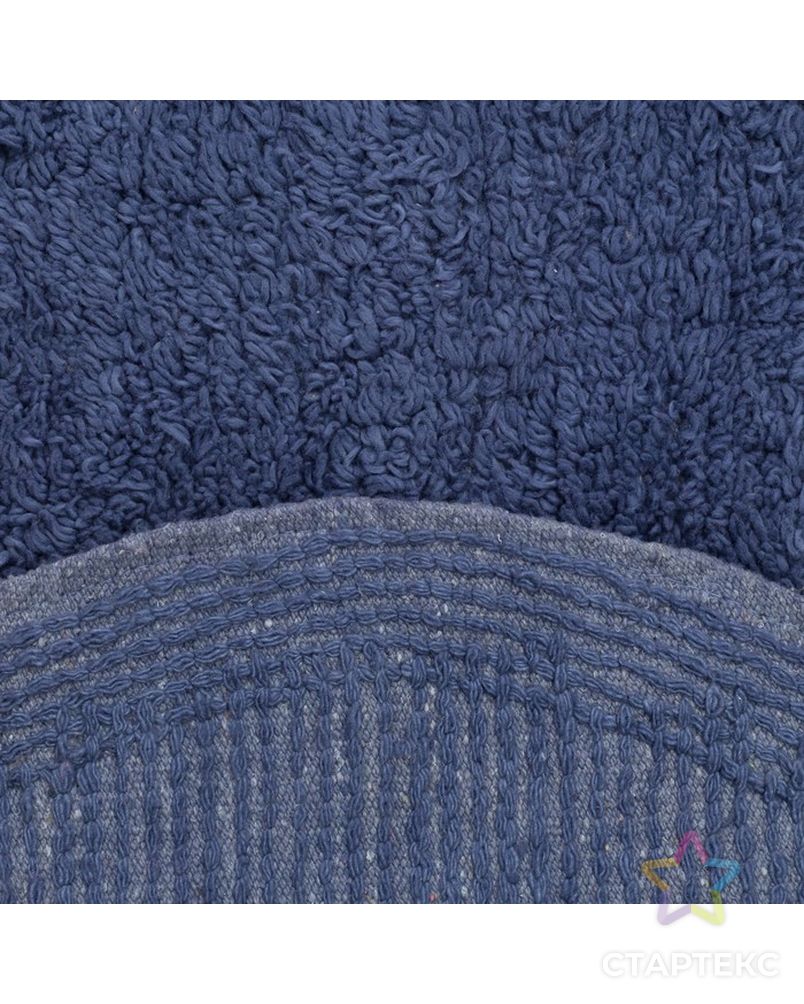 Ковер овальный «АНИКА», 40х60 ± 3 см, цвет синий. арт. СМЛ-31535-1-СМЛ3610418 3