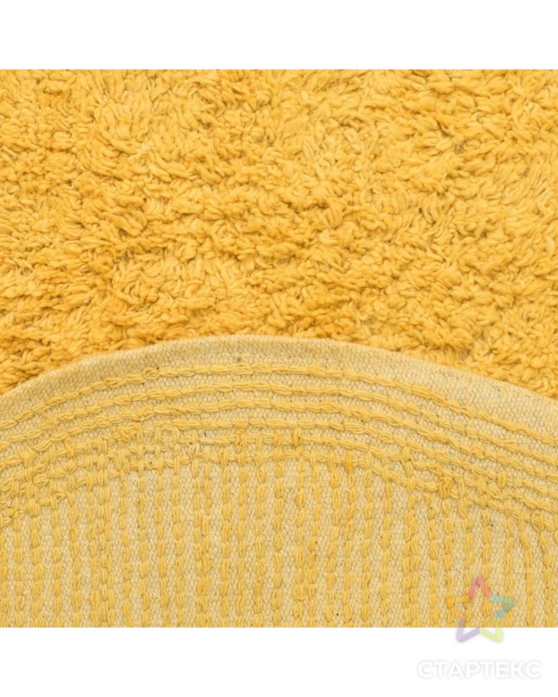 Ковер овальный «АНИКА», 40х60 ± 3 см, цвет желтый. арт. СМЛ-31541-1-СМЛ3610446