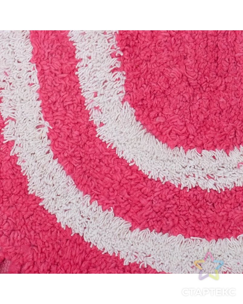 Ковер овальный «АРПИТ», 40х60 ± 3 см, цвет розовый. арт. СМЛ-31549-1-СМЛ3612899 2