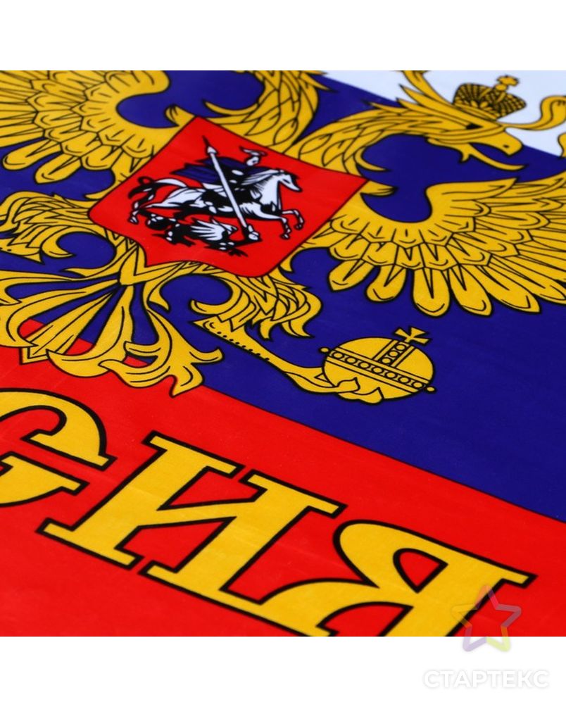 Флаг России с гербом, 60х90 см арт. СМЛ-60063-1-СМЛ0003626263 2
