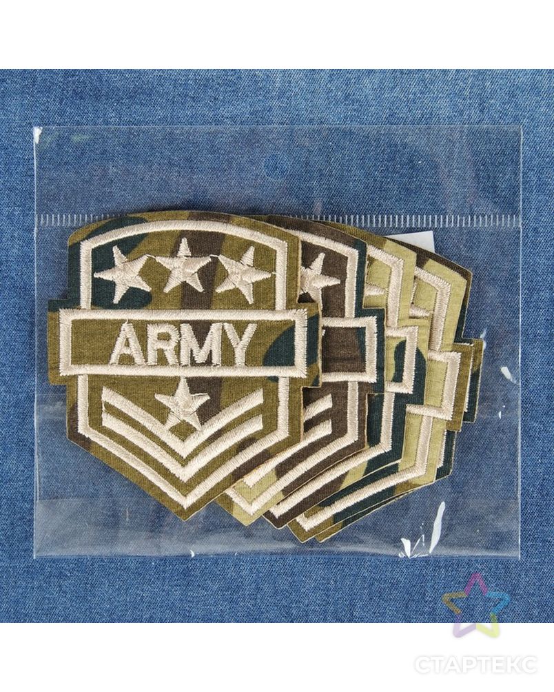 Термоаппликация «Army» р.6,5х7 см арт. СМЛ-13164-1-СМЛ3656018