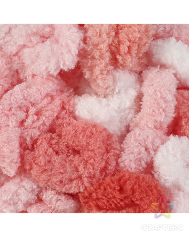 Пряжа "Puffy" 100 % микрополиэстер 9,2м/100г  (340 св. розовый) арт. СМЛ-20995-32-СМЛ3671790 1