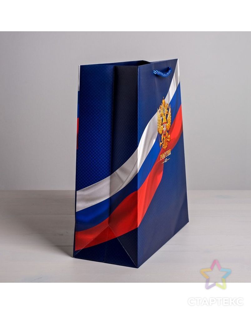 Пакет вертикальный «Россия», 25 × 32 × 12 см арт. СМЛ-59525-1-СМЛ0003681340 2