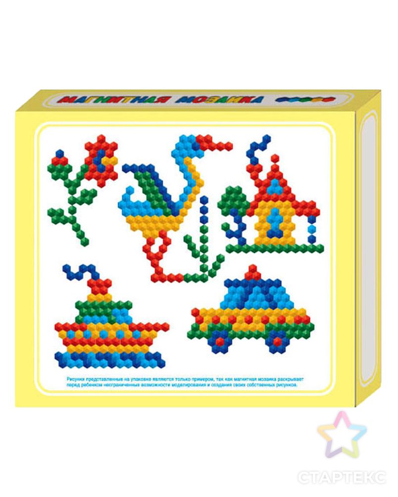 Мозаика магнитная шестигранная, 5 цветов, 125 элементов арт. СМЛ-13819-1-СМЛ3700029