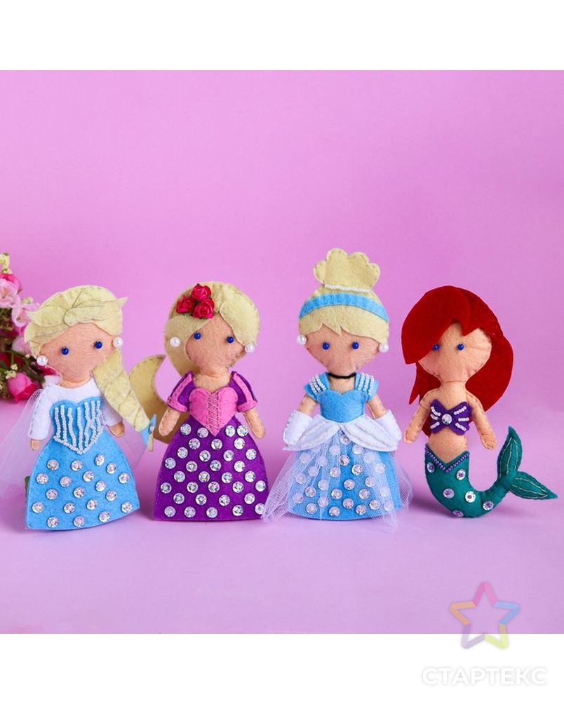 Куколка, игрушка из фетра "Моя куколка" Принцессы: Рапунцель арт. СМЛ-13902-1-СМЛ3703818