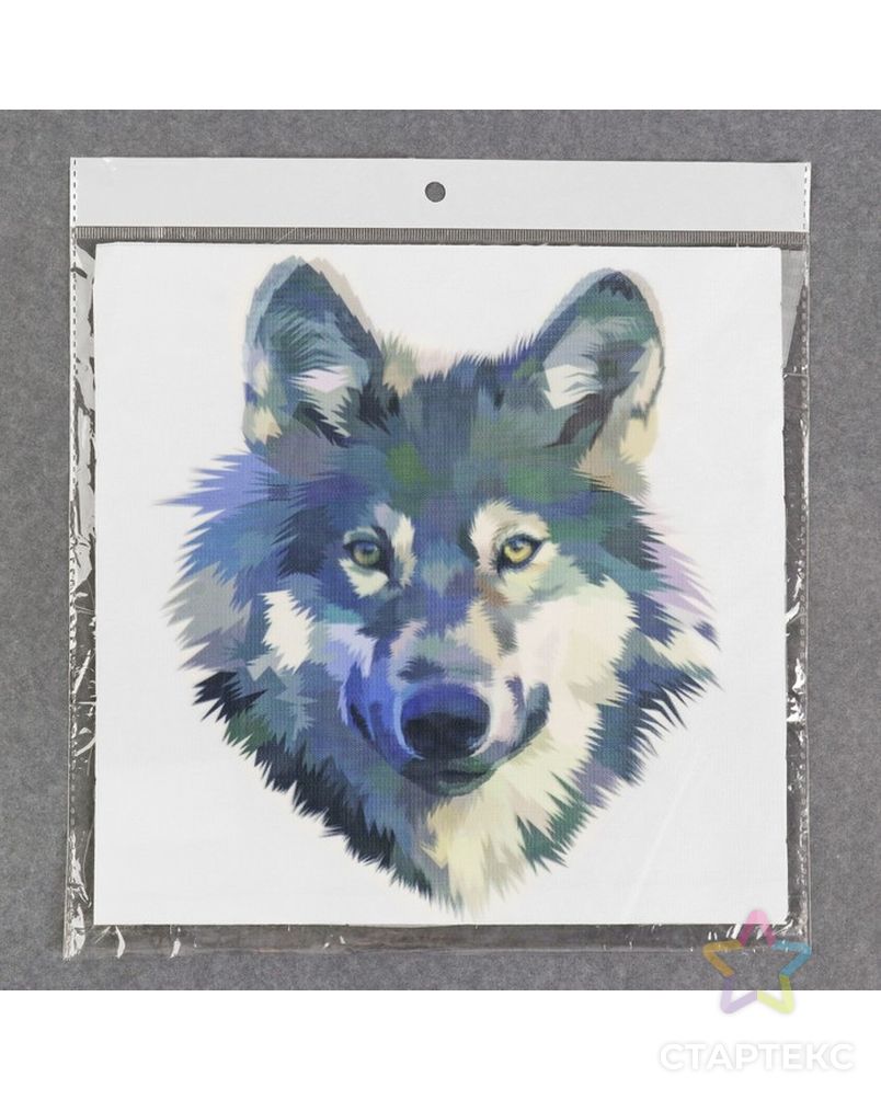 Пришивная аппликация «Волк», 3D, 24 × 24 см (в упаковке 1 шт.) арт. СМЛ-13991-1-СМЛ3710517 2