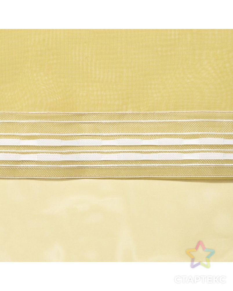 Тюль «Этель» 290×300 см, цвет оливковый, вуаль, 100% п/э арт. СМЛ-23004-6-СМЛ3719173 3