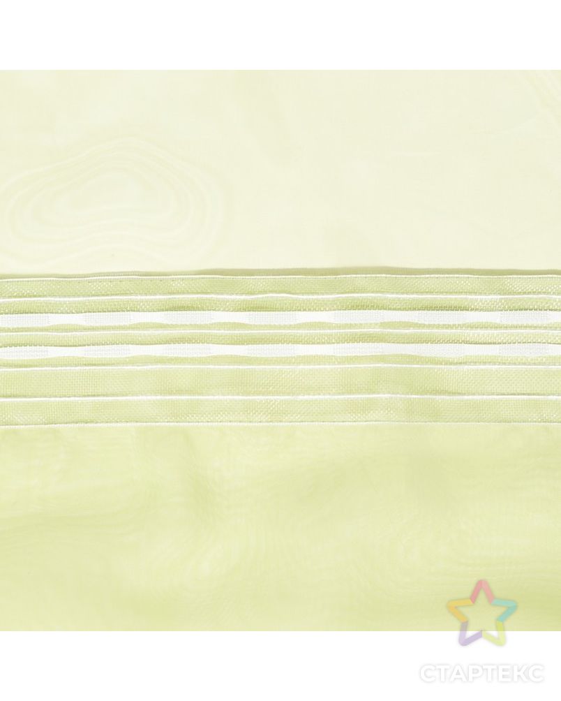 Тюль «Этель» 280×270 см, цвет светло-зеленый, вуаль, 100% п/э арт. СМЛ-23005-4-СМЛ3721157 3