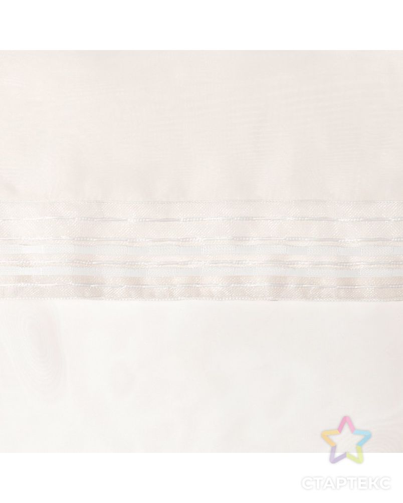 Тюль «Этель» 145×270 см, цвет молочный, вуаль, 100% п/э арт. СМЛ-23001-4-СМЛ3721256 3
