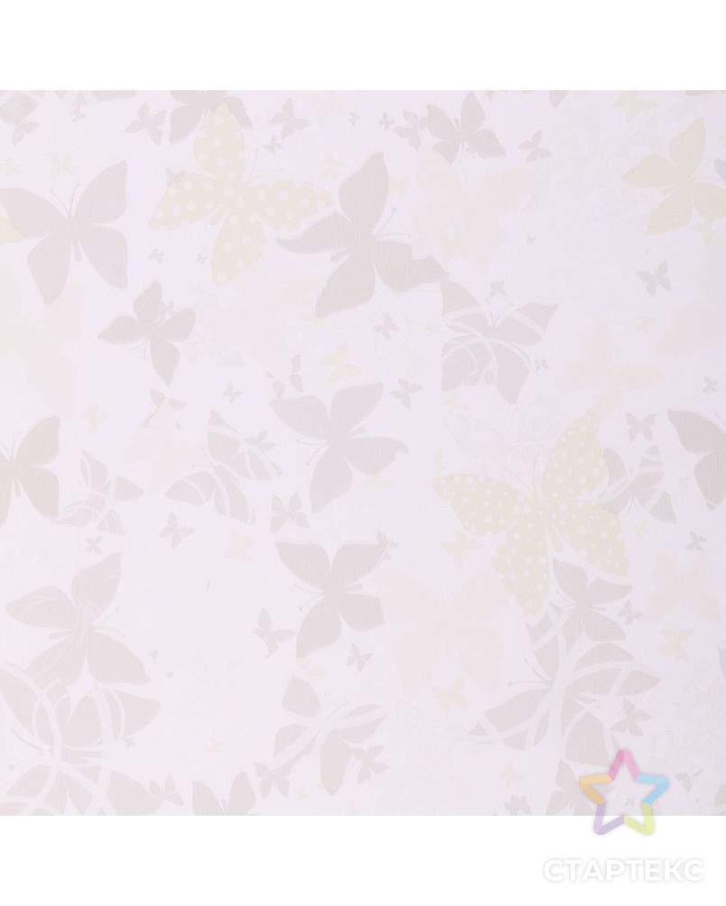 Бумага для декорирования, "Бабочки", светло/зелёный - серо/лавандовый, 0,7 х 10 м арт. СМЛ-37496-1-СМЛ0003730550 2