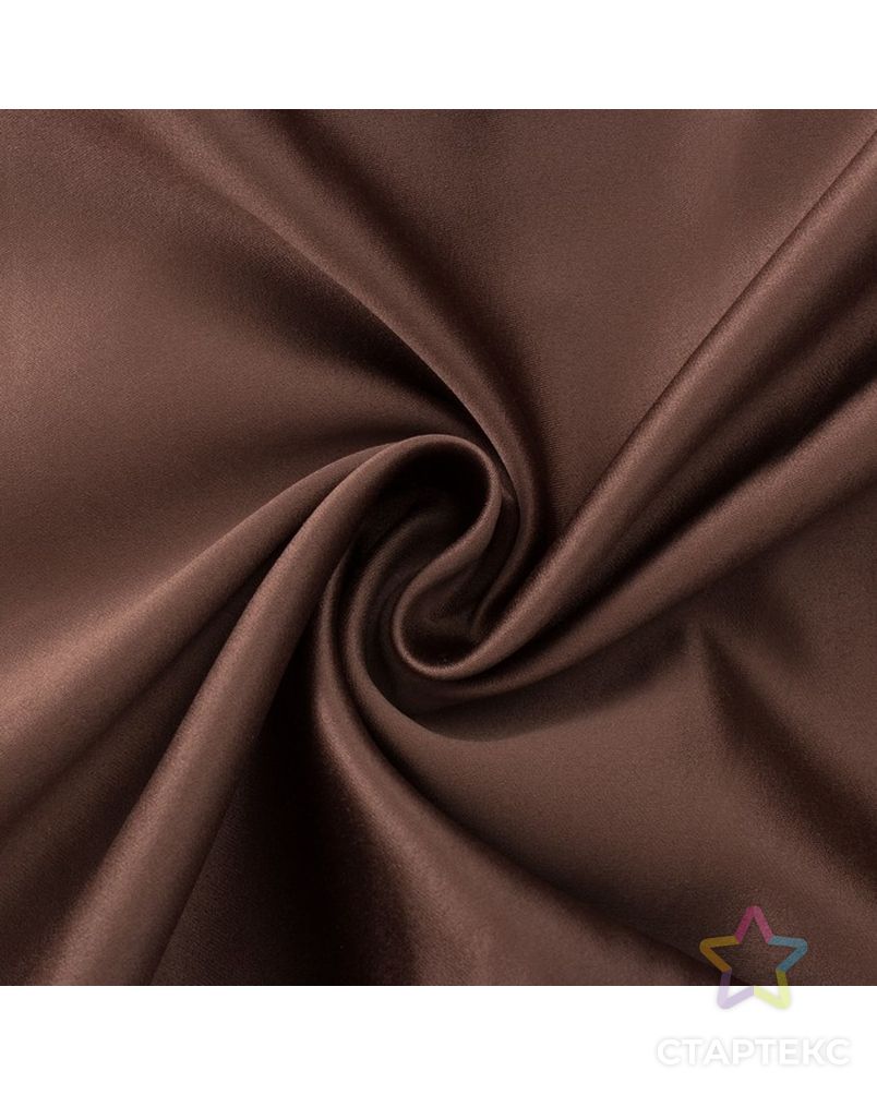 Ткань портьерная 10 м, ширина 280 см, 240 г/м², цвет шоколад, двусторонний блэкаут, 100% п/э арт. СМЛ-33056-1-СМЛ3744074 1