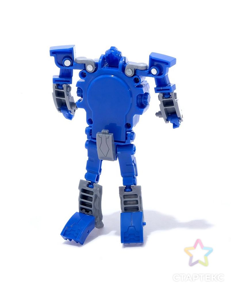Робот-трансформер «Часы», с индикацией времени, цвет синий арт. СМЛ-98727-1-СМЛ0003763348 3