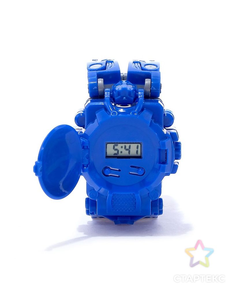 Робот-трансформер «Часы», с индикацией времени, цвет синий арт. СМЛ-98727-1-СМЛ0003763348 5